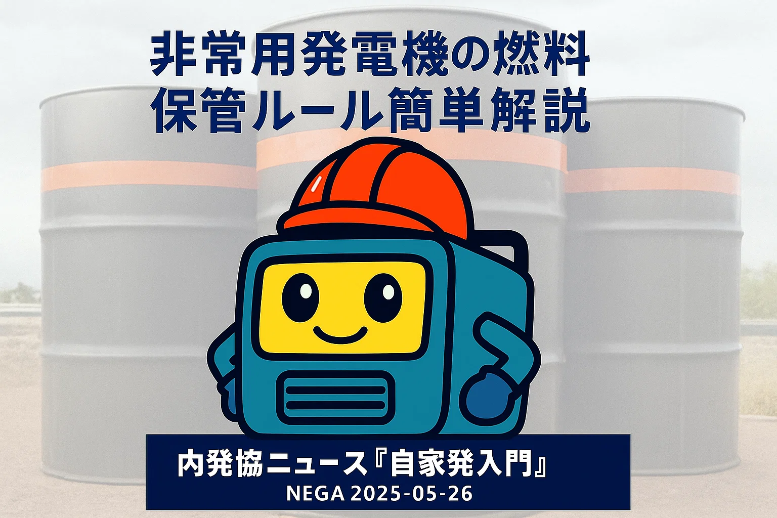 非常用発電機の燃料保管ルールを簡単解説!消防法&自治体条例を簡単チェック|発電機.jp