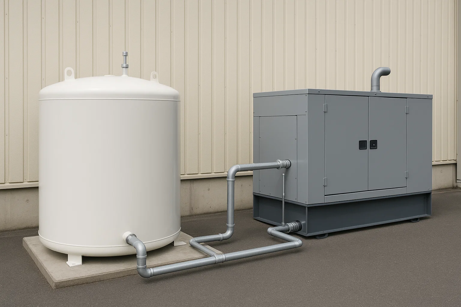 外部タンク×発電機 配管ルールだけ 教えて発電くん!
