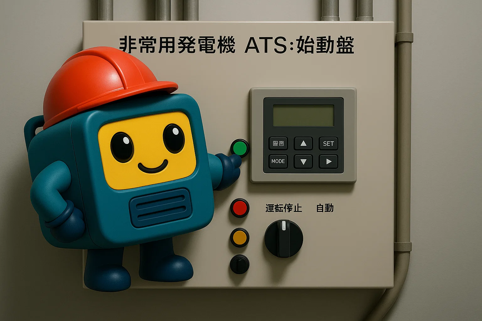 非常用発電機のATS・始動盤が壊れたら？交換の流れと注意点　教えて発電くん！