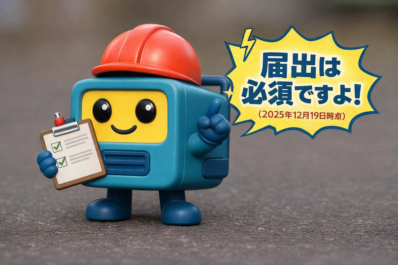 【罰則？】10kW以上の発電機、届出をしないとどうなる？罰則と“現場が止まらない”最短チェック　教えて発電くん！