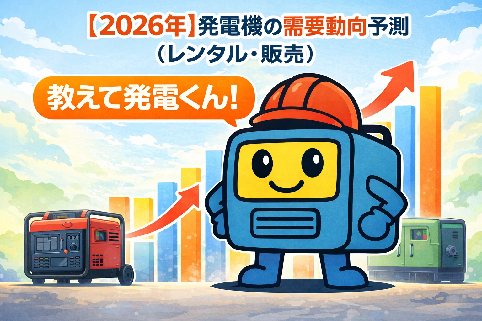 【2026年】発電機の需要動向予測（レンタル・販売）｜教えて発電くん！